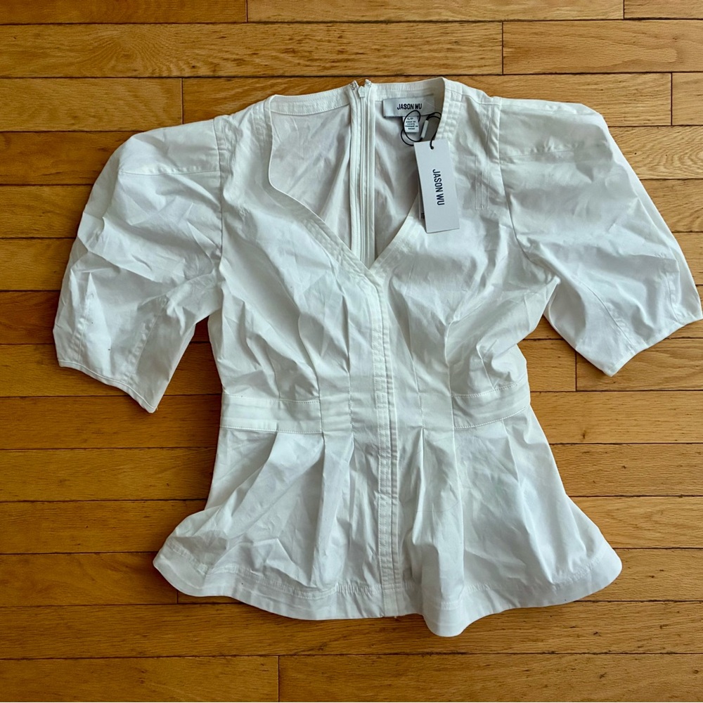 Brand New Jason Wu Puff Sleeve Blouse